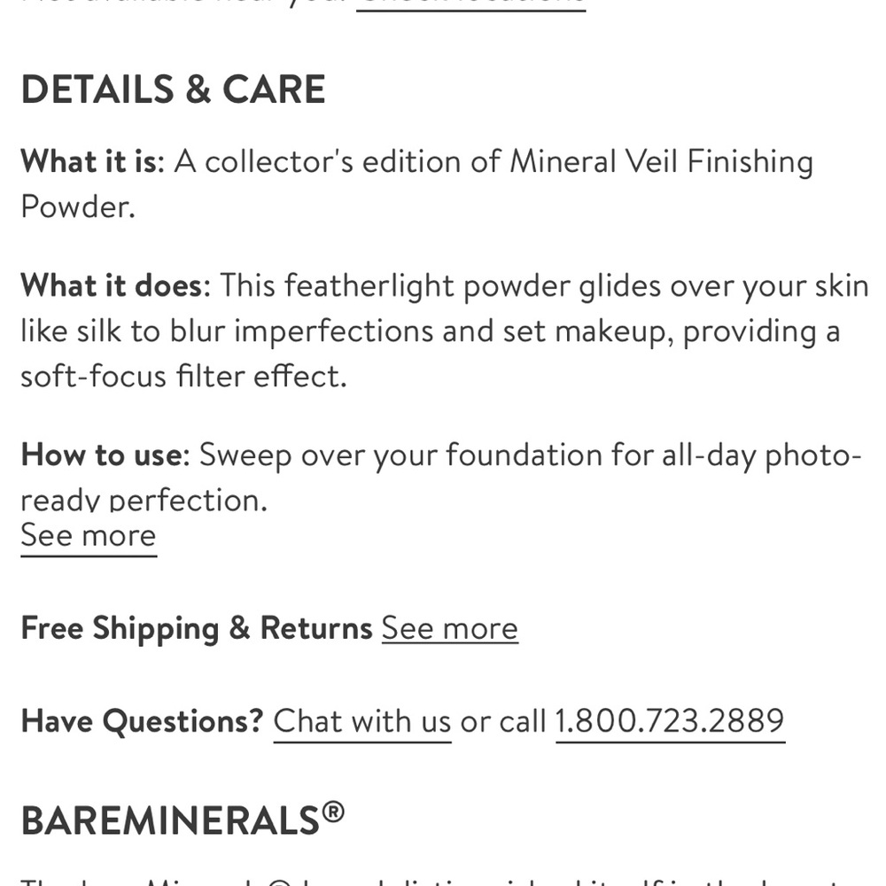 BARE MINERALS || Deluxe Size Mineral Veil Powder - Picture 4 of 4